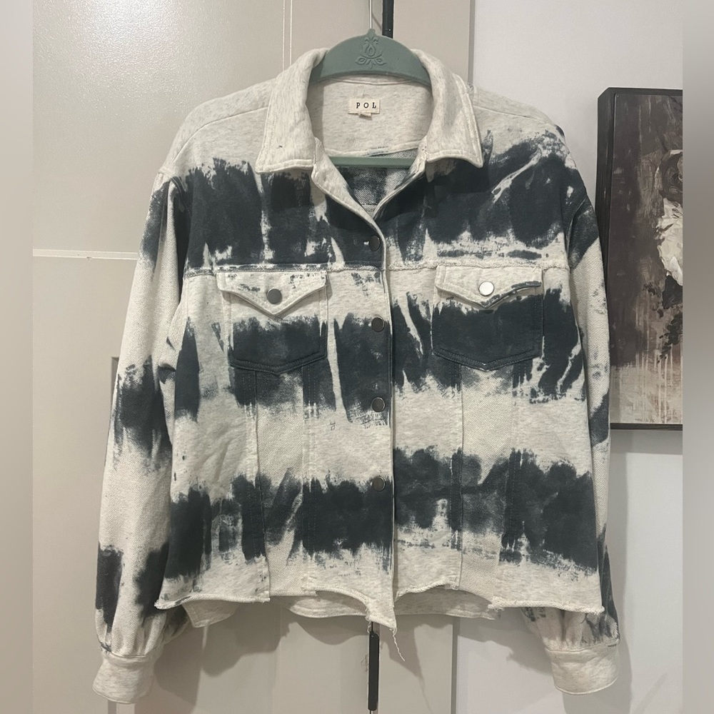 POL, tie-dye, dressed jacket, women’s size large